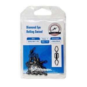 AFC Diamond Eye Rolling Swivel (New Pack) Size 1