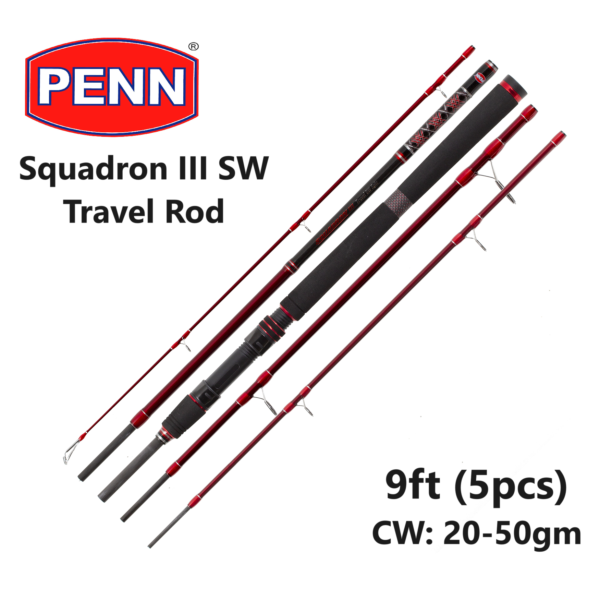 Penn Squadron III 9ft SW Travel Spinning Rod