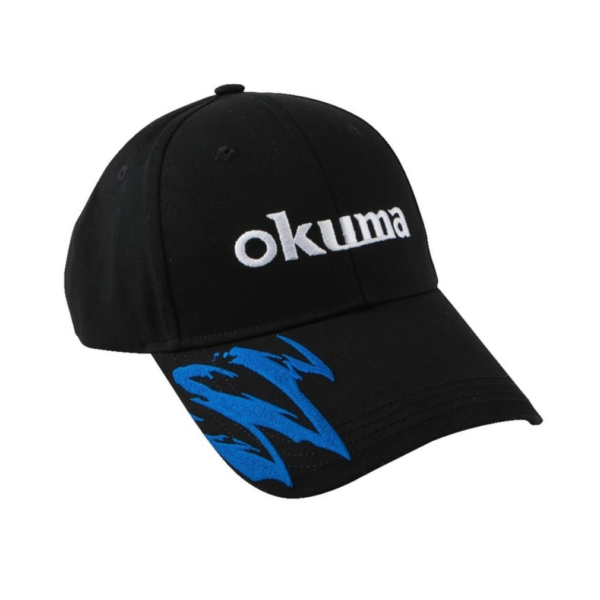 Okuma Motif Cotton Cap Black and Blue