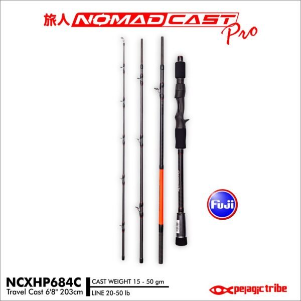 Pelagic Tribe Nomad Cast V2 Pro 6.8ft Travel Rod - Image 2