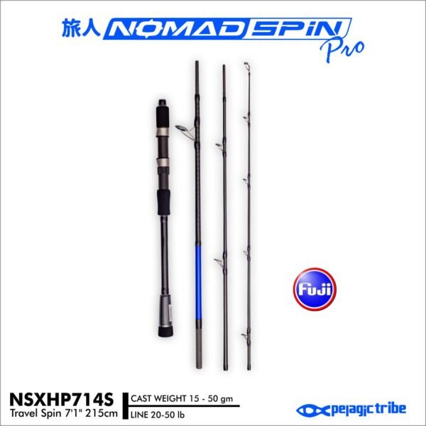 Pelagic Tribe Nomad Spin V2 Pro 7.1ft Travel Rod
