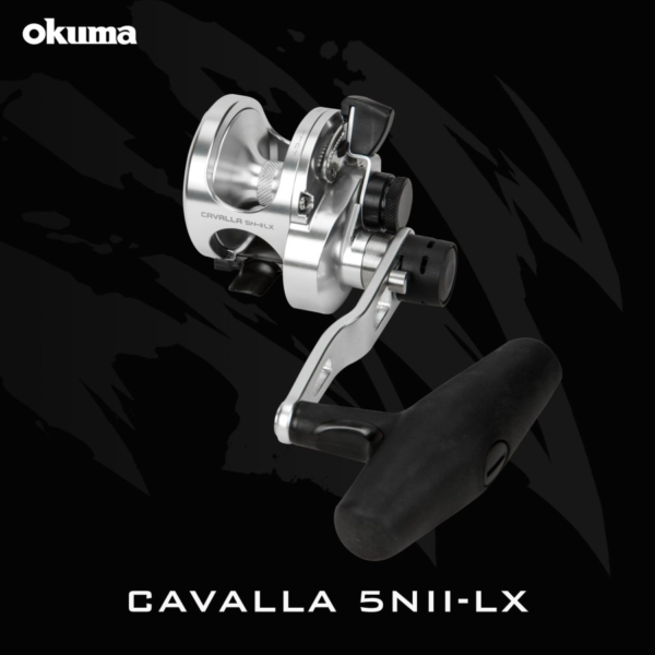 Okuma Cavalla Lever Drag Two Speed Jigging Trolling Reel - Image 4