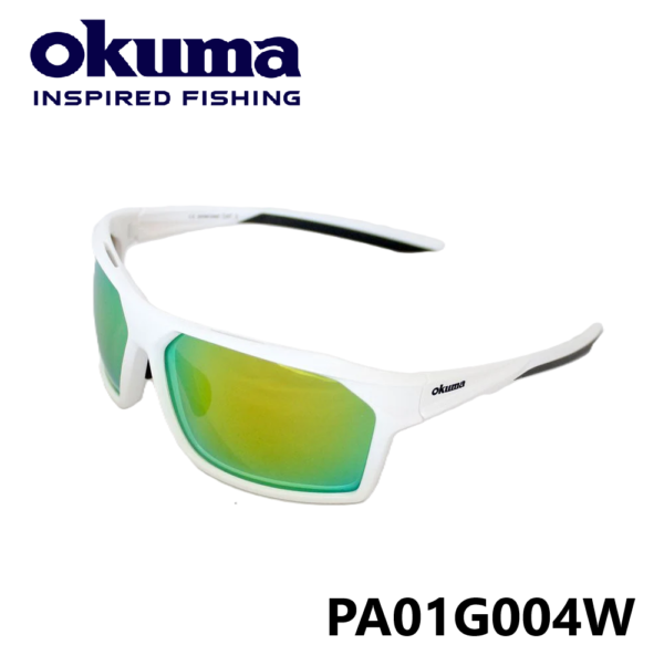 Okuma Polarized Sunglasses White Frame - Image 2