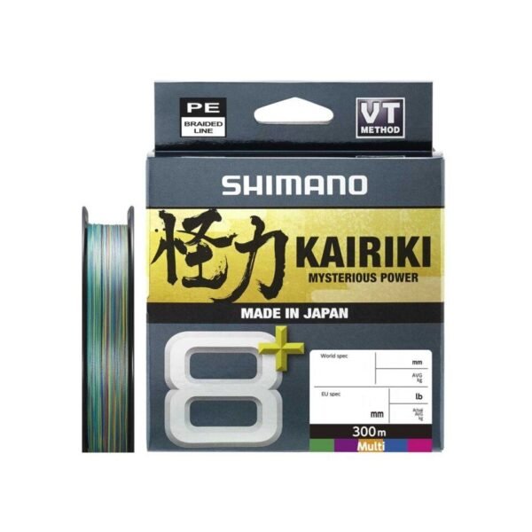 Shimano 2024 Kairiki 8+ Multicolor 300 Meter Braided Line
