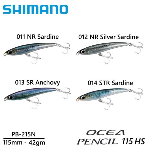 Shimano Ocea 115HS Sinking Pencil | PB-215N | 42gms