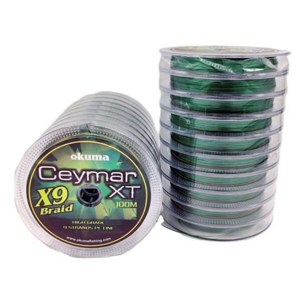 Okuma Ceymar XT X9 100 Meter Connected Green Braided Line