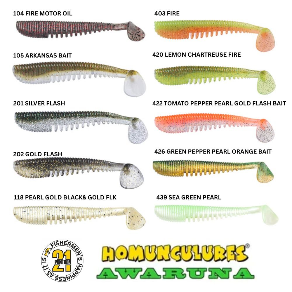 Pontoon 21 Awaruna 4 Inch Soft Plastic Lures