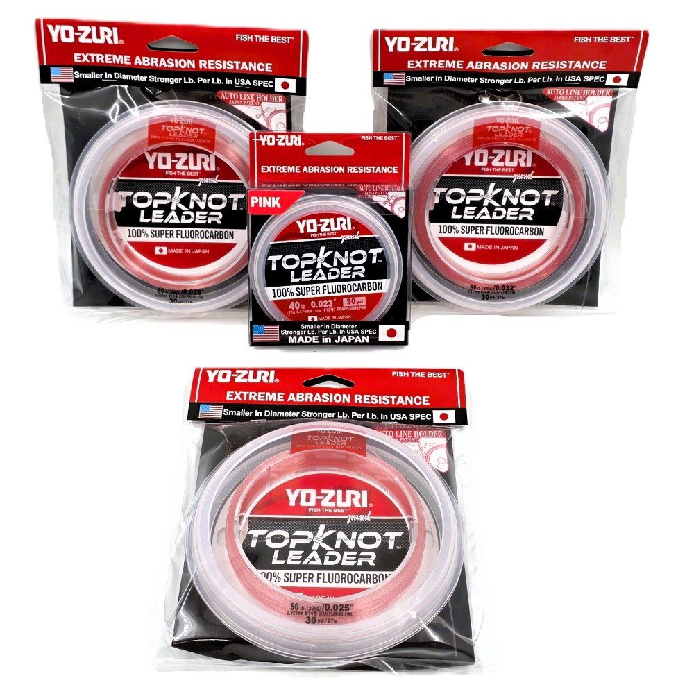 Yo-Zuri TopKnot Fluorocarbon Leader – Disappearing Pink - hills2oceans