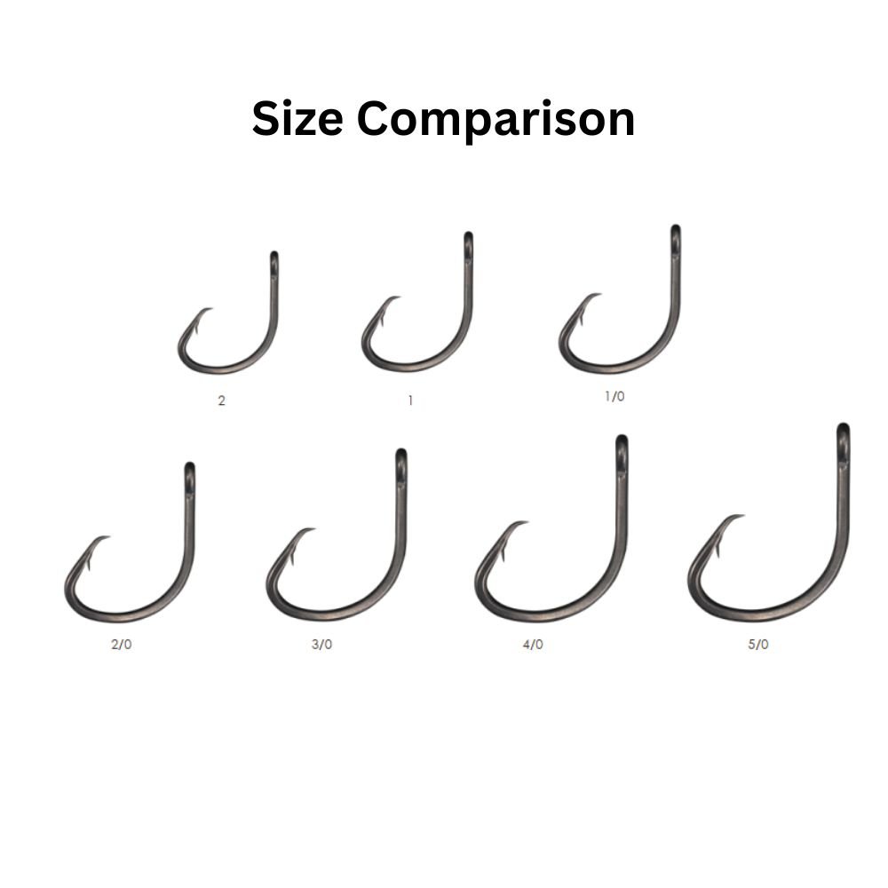 BKK Mutsu Circle Heavy Offset Hook - hills2oceans