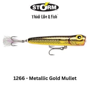 Storm Rattlin Saltwater Chug Bug - 1266 Metallic Gold Mullet