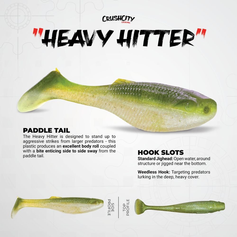Rapala Crush City Heavy Hitter 4 inch Soft Lure Key Features