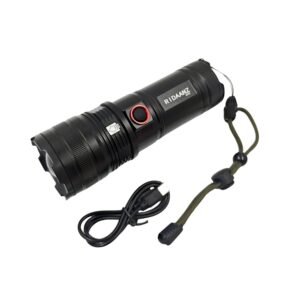 Ridaanz B702 Zoomable Laser LED 2000W Metal Torch Photo Ridaanz B702 Zoomable Laser LED 2000W Metal Torch Photo