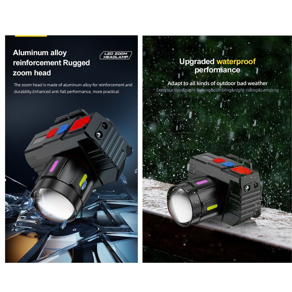 Yes-619 Zoomable Laser LED Headlamp With Wave Sensor Tech 6