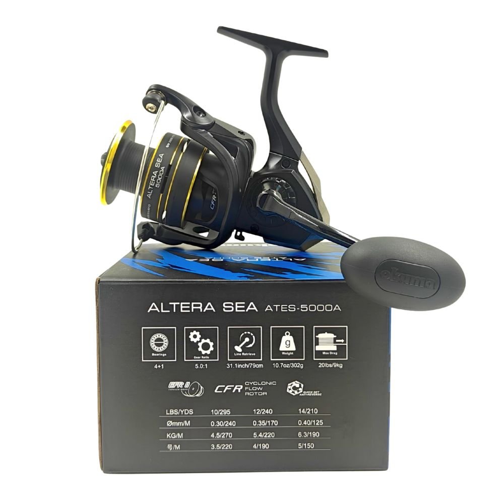 Okuma Altera Sea 5000 Spinning Reel Left View