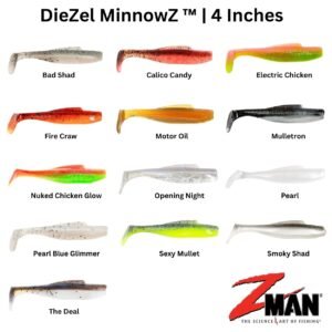 Zman Diezel MinnowZ 4 Inch Soft Lures